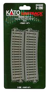 Amazon | KATO HOゲージ 曲線線路 R867-10° 2本入 2-290 鉄道